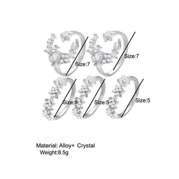 🔥SALE🔥Fashionable Ring set 💍💍💍💍💍 - Picture 4 of 6